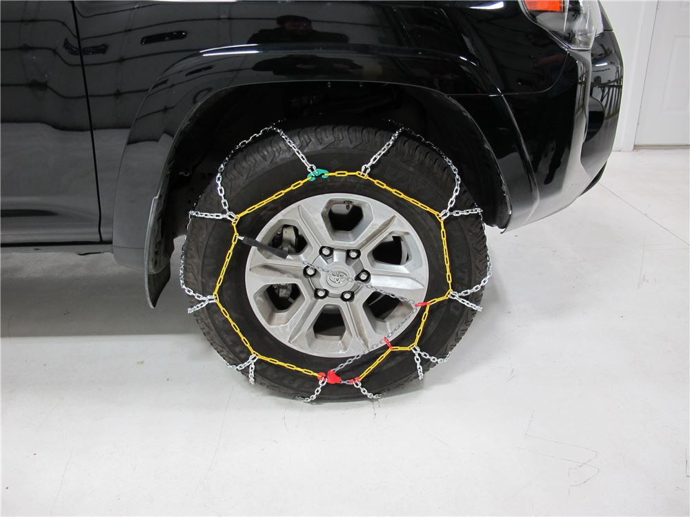 2018 Toyota 4Runner Titan Chain Alloy Snow Tire Chains - Diamond Pattern - Square Link - 1 Pair