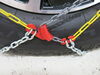 0  tire chains steel square link on a vehicle