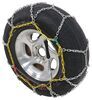 tire chains steel square link titan chain - diamond pattern assisted tensioning 1 pair