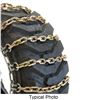 18 inch 20 22-1/2 ladder pattern titan chain alloy loader double duty tire chains - square link 1 pair
