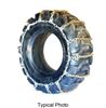 construction forestry 25 inch 33 titan alloy loader tire chains - ladder pattern square link 1 pair
