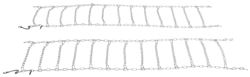 Titan Chain Snow Tire Chains - Ladder Pattern - V Bar Links - Manual Tensioning - 1 Pair - TC2819
