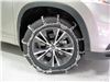 2016 toyota highlander  tire chains on road only titan chain snow w cams - ladder pattern v bar links assisted tensioning 1 pair