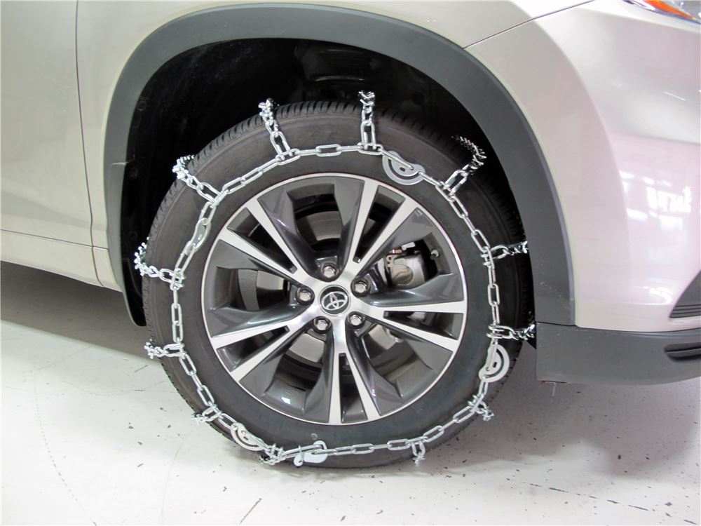 2016 Toyota Highlander Titan Chain Snow Tire Chains w Cams Ladder