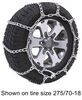 Titan Chain Snow Tire Chains for Wide Base and Dual Tires - Ladder Pattern - Twist Link - 1 Axle Set Steel Twist Link TC3229