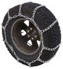 tire chains steel twist link titan chain w cams - wide base and dual tires ladder pattern 1 axle set