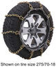 Titan Chain Alloy Snow Chains w/ Cams for Wide Base Tires - Ladder Pattern - Square Link - 1 Pair Drive On and Connect TC3229SCAM