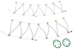 Titan Chain Cable Tire Chain - Diagonal Pattern - Roller Links - Manual Tensioning - 1 Pair         