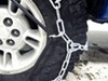 Titan Chain Snow Tire Chains w/ Cams for Wide Base Tires - Ladder Pattern - V-Bar Link - 1 Pair Drive On and Connect TC3827CAM on 1998 Dodge Dakota 
