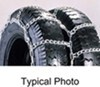 tire chains on road only titan chain alloy snow w/ cams - dual tires ladder pattern twist links 1 axle set