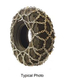 Titan Chain Alloy Loader/Grader Tire Chains - Full Coverage Diamond Pattern - Square Link - 1 Pair - TC7124DLW