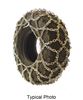 construction forestry 42 inch titan chain alloy loader/grader tire chains - full coverage diamond pattern square link 1 pair