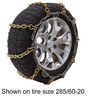 tire chains titan chain heavy duty w cams - ladder pattern square link assisted tension 1 pair