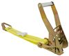 trailer truck bed double-j hooks titan chain ratchet tie-down strap with double j-hooks - 2 inch x 20' 3 333 lbs