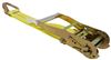 flatbed trailer truck bed 1-1/8 - 2 inch wide titan chain ratchet tie-down strap with double j-hooks x 25' 3 333 lbs