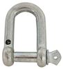 shackle only titan chain screw pin d-shackle - galvanized 3/8 inch diameter qty 1