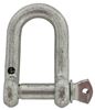 shackle only titan chain screw pin d-shackle - galvanized 7/16 inch diameter qty 1