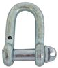 shackle only titan chain screw pin d-shackle - galvanized 1/2 inch diameter qty 1