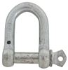 shackle only titan chain screw pin d-shackle - galvanized 5/8 inch diameter qty 1