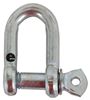 shackle only titan chain screw pin d-shackle - galvanized 5/16 inch diameter qty 1