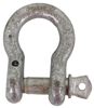shackle only titan chain screw pin bow - galvanized alloy 7/16 inch diameter qty 1