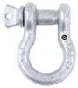 shackle only titan chain screw pin bow - galvanized alloy 1/2 inch diameter qty 1