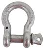 shackle only titan chain screw pin bow - galvanized alloy 5/8 inch diameter qty 1