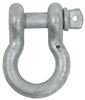 shackle only titan chain screw pin bow - galvanized alloy 3/4 inch diameter qty 1