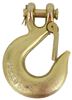 Titan Chain Clevis Hook w/ Spring Loaded Latch for Chain w/ 3/8" Thick Links - 6,600 lbs 6600 lbs GTW TCSLIP-G70-10-L