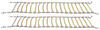 construction forestry titan chain skid steer/loader chains - ladder pattern 2-link spacing square link 1 pair