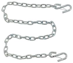 48" Long Safety Chain with 3/8" S-Hook with Latch - 3,000 lbs - Qty 1 - TCTSCG30-5548-04x2
