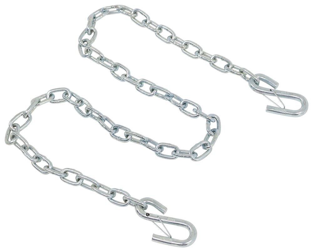 48 Long Safety Chain with 3/8 S-Hook with Latch - 3,000 lbs - Qty 1 Titan Chain  Trailer Safety Chains TCTSCG30-5548-04x2