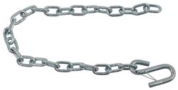 30" Long Safety Chain with 7/16" S-Hook with Latch - 5,000 lbs - Qty 1