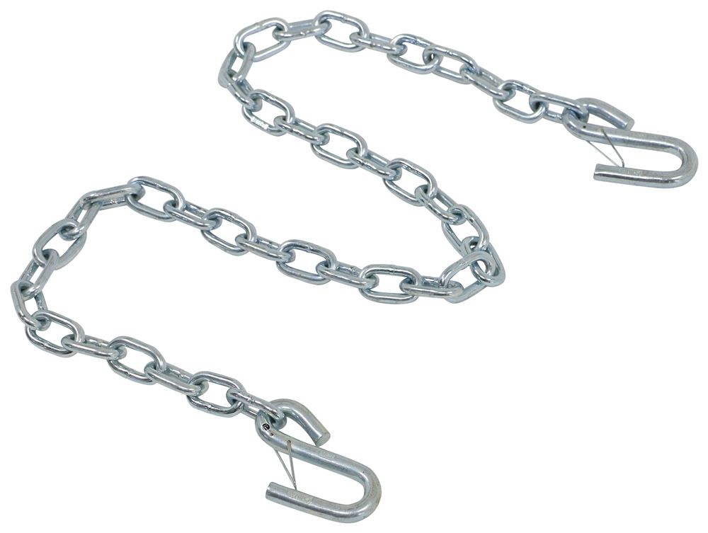 48 Long Safety Chain with 7/16 S-Hook with Latch - 5,000 lbs - Qty 1  Titan Chain Trailer Safety Chains TCTSCG30-748-04x2