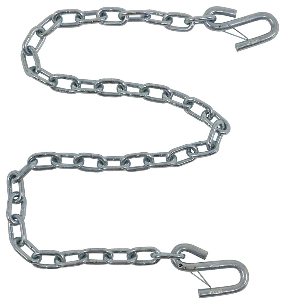48 Long Safety Chain with 7/16 S-Hook with Latch - 5,000 lbs - Qty 1  Titan Chain Trailer Safety Chains TCTSCG30-748-04x2