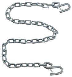 48" Long Safety Chain with 7/16" S-Hook with Latch - 5,000 lbs - Qty 1 - TCTSCG30-748-04x2