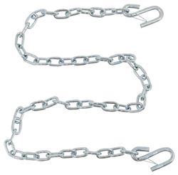 60" Long Safety Chain with 1/4" S-Hook with Latch - 5,000 lbs - Qty 1