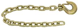 42" Long Safety Chain with 1/2" Clevis Grab Hook - 5,000 lbs - Qty 1 - TCTSCG70-1342-06x1