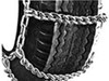 Titan Chain Tire Chains w Cams - Wide Base and Dual Tires - Ladder Pattern - Twist Link - 1 Axle Set Steel Twist Link TC3271CAM