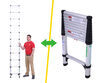 exterior ladders telescoping telesteps telescopic ladder - 10-1/2' extended height 14' reachable 250 lbs