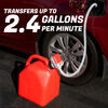 0  powered pump diesel gasoline kerosene light oils water terapump fuel transfer for gas cans - battery