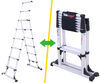 a-frame ladders 8 feet tall telesteps telescopic ladder - 8' extended height 12' reachable 375 lbs