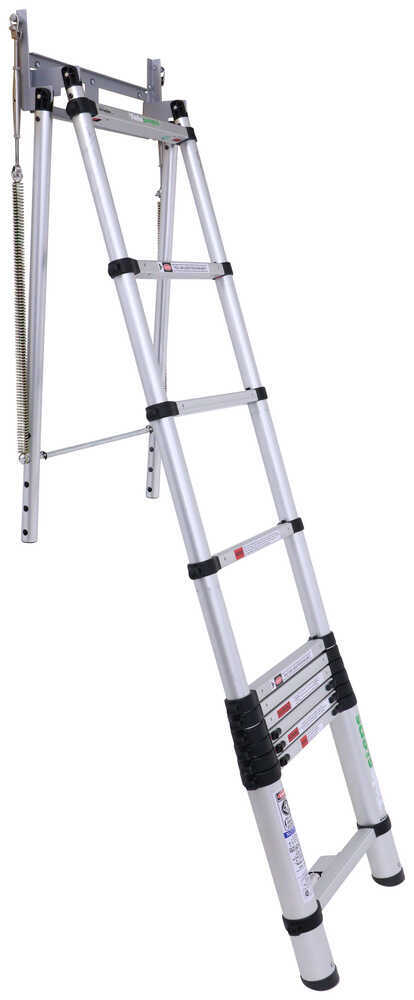Telesteps Telescoping Pull Down Attic Ladder - 8' to 10' Tall Ceilings - Aluminum - 300 lbs - TE84FR