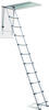 0  attic ladders 300 lbs telesteps telescoping pull down ladder - 8' to 10' tall ceilings aluminum