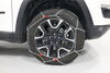 2021 jeep compass  tire chains on road only konig - diamond pattern square link assisted tensioning 1 pair