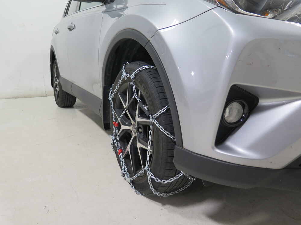 2016 Toyota RAV4 Konig Commercial Truck Tire Chains Diamond Pattern