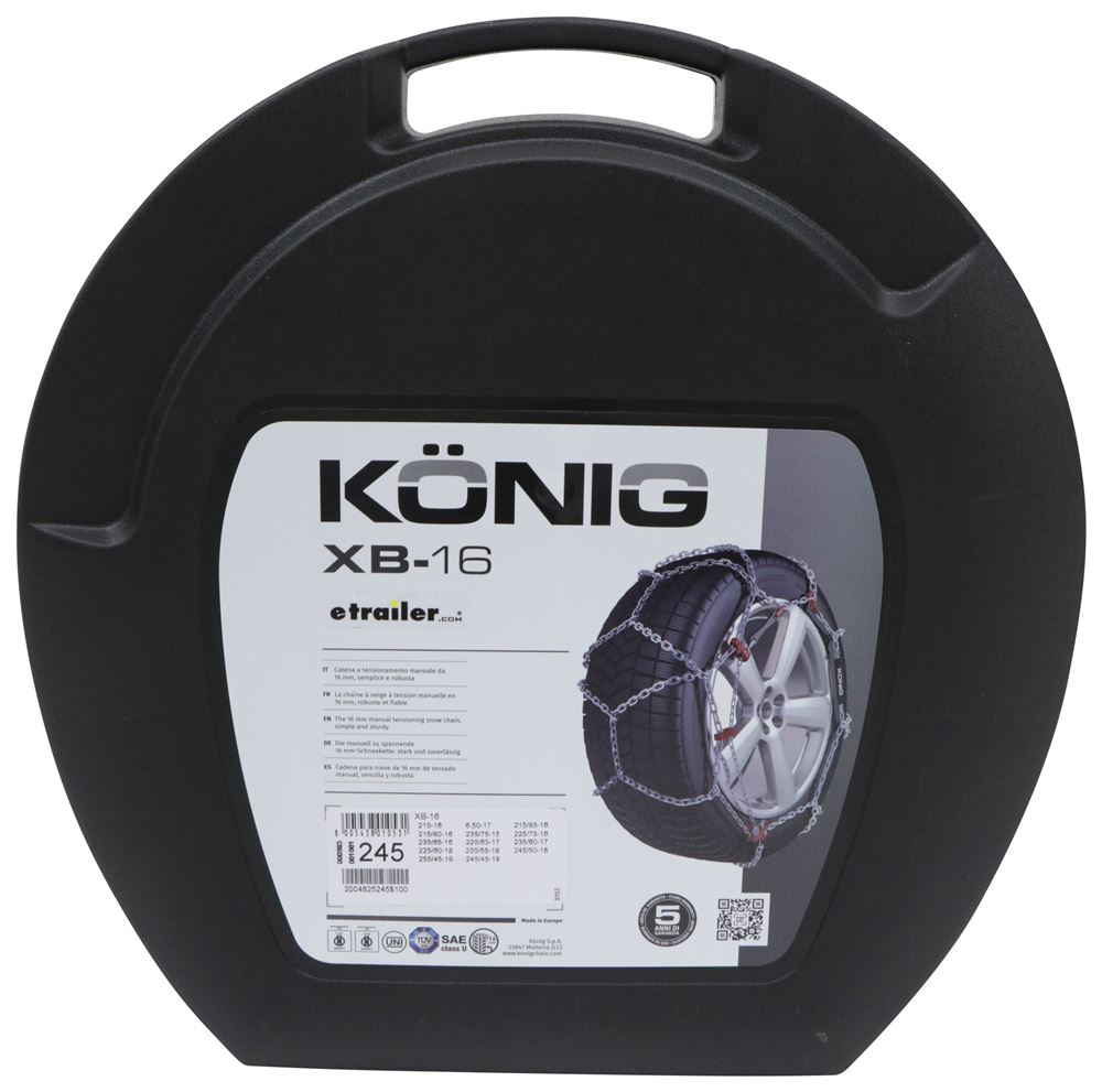 Konig CHAINES A NEIGE THULE-KONIG XB 16 GR 250 235/70-17 16 mm CROISILLONS 