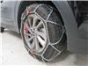 2018 hyundai tucson  tire chains on road only konig - diamond pattern square link self tensioning 1 pair