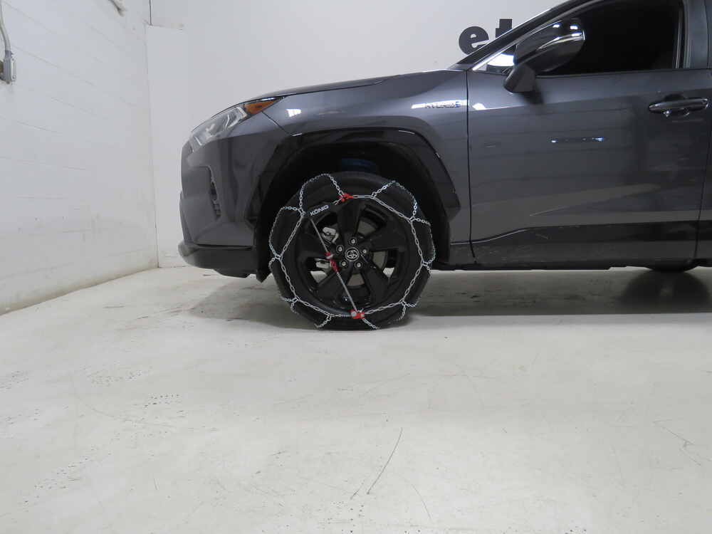 2015 Toyota RAV4 Konig SelfTensioning Snow Tire Chains Diamond