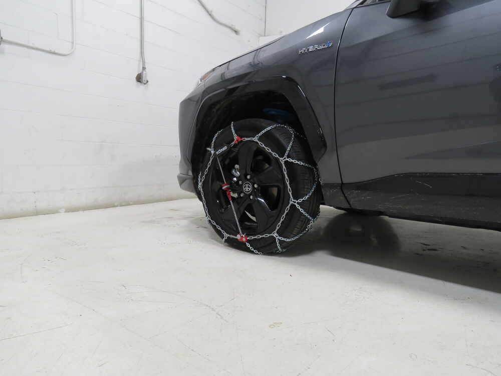 2020 Toyota RAV4 Konig Tire Chains Diamond Pattern Square Link